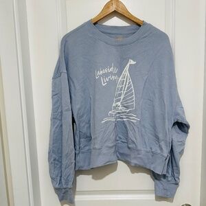 2/$40 Old Navy Crew Neck Sweater Classic Fit Light Blue XL Long Sleeve